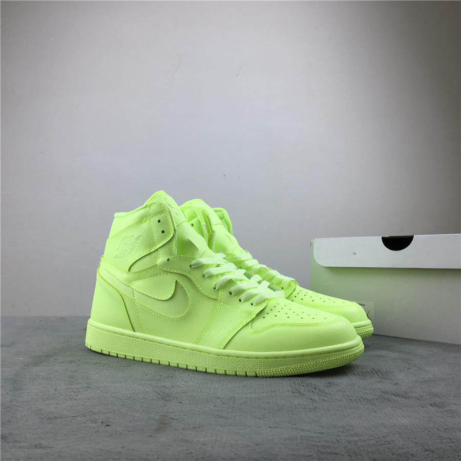 2019 Air Jordan 1 High Premium Green Shoes